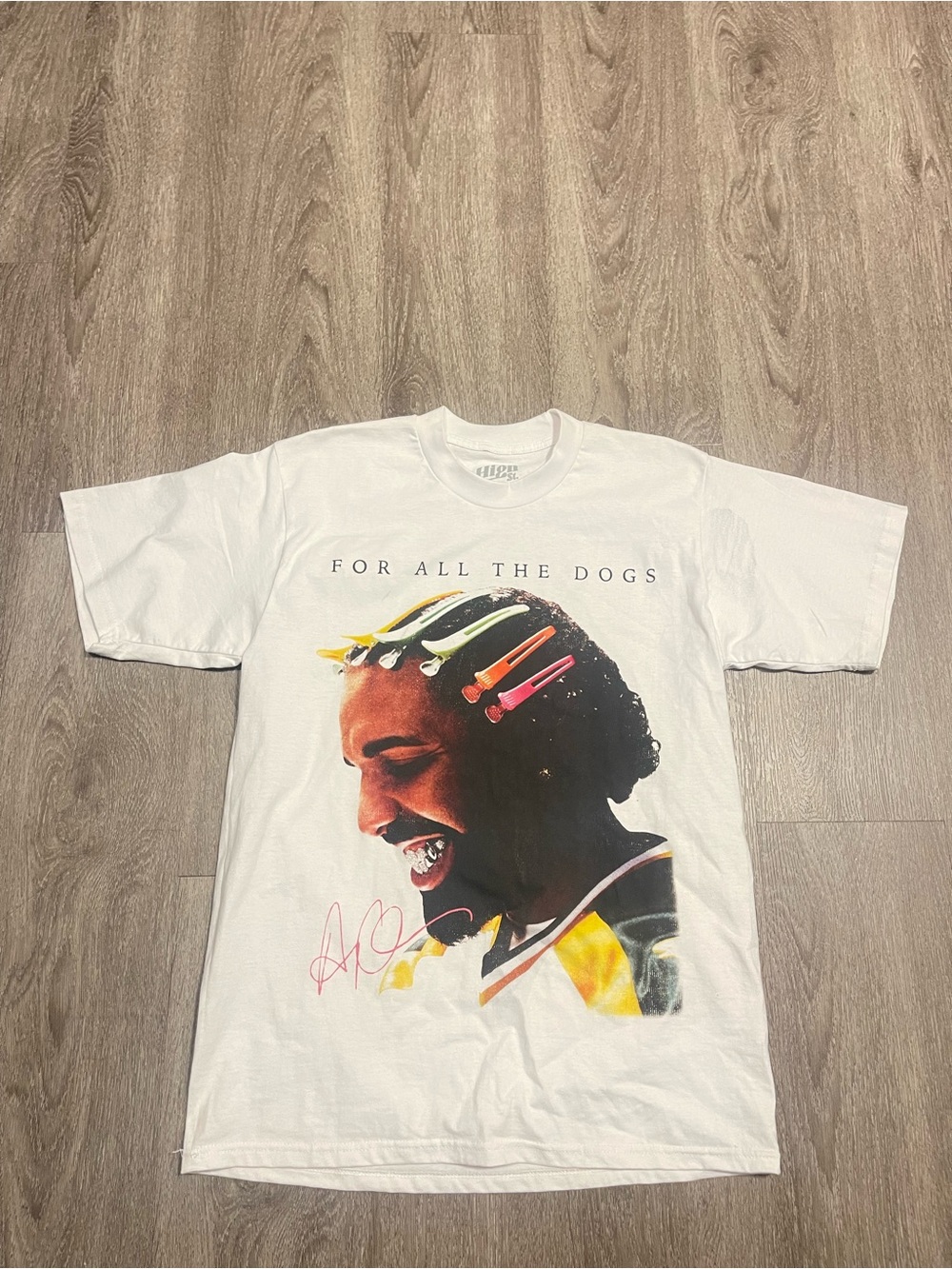 Drake For All The Dogs Men’s L Graphic T-Shirt High Street White Made USA